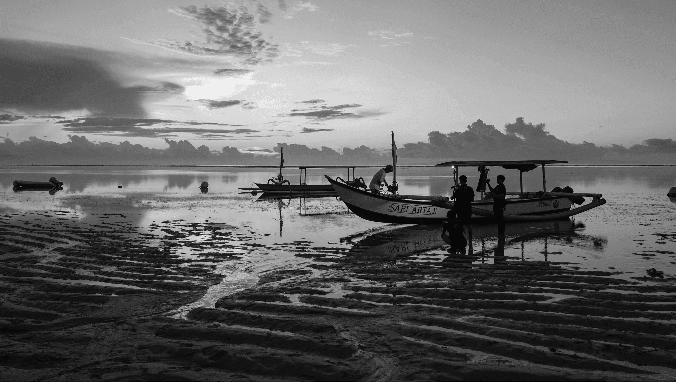 Balinese shooting on river with AVB team