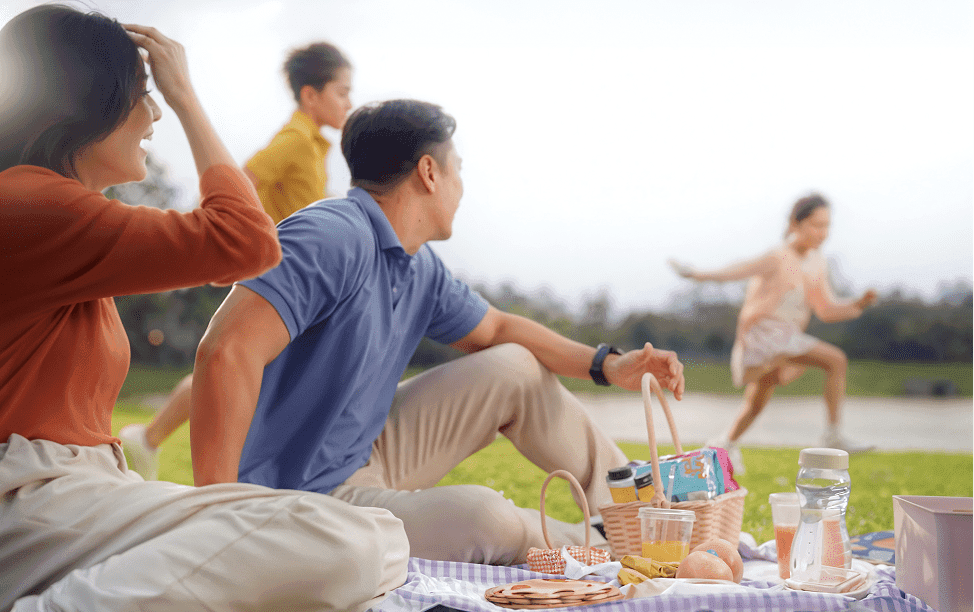 Family at the park